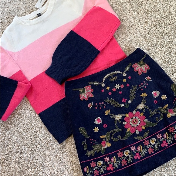 Harper Heritage Dresses & Skirts - Francesca’s Harper Heritage Embroidered Mini